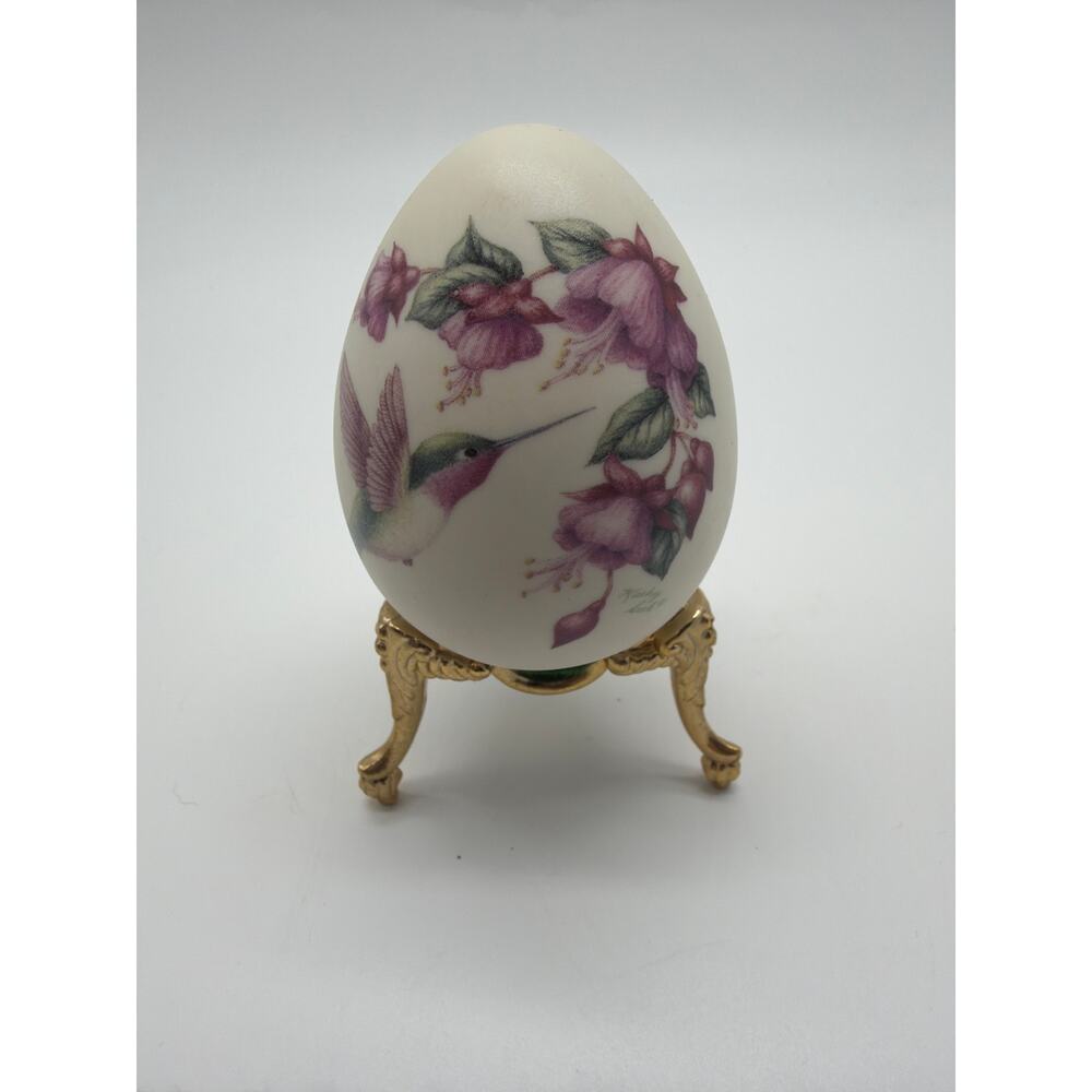 Kathy Seek Hand painted Porcelain egg